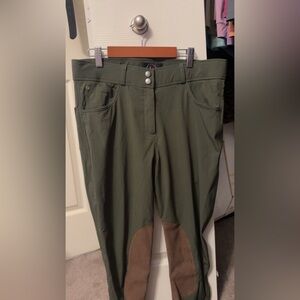 HKM Olive Green Riding Breeches